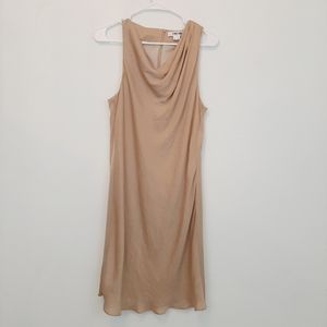 HELMUT LANG gold draped dress